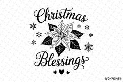 Christmas Blessings Svg | Christmas Svg | Svg Cut Files Product Image 1