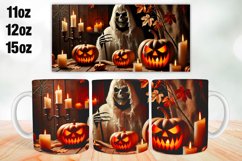 Halloween Mug Wrap Sublimation 11oz, 12oz, 15oz Product Image 1