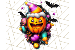 Pumpkin Party Halloween Clipart PNG, Cute Spooky Elements Product Image 3