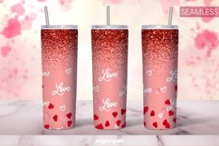 Valentine’s Glitter Tumbler Sublimation | Skinny 20 oz Product Image 10