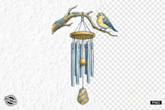 Summer Birds Garden Clipart Product Image 1