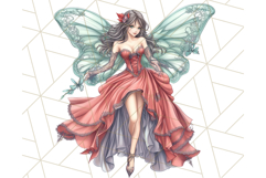 Gothic Fairy &amp; Potion Clipart, Dark Fantasy PNG Printable Product Image 3