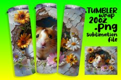 Tumbler Wrap: 3D Wall Hole with Adorable Animals Product Image 1