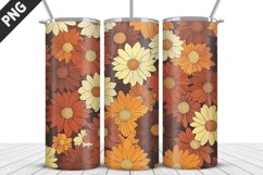 Flowers Tumbler Wrap | Sublimation Design | Tumble PNG Product Image 3