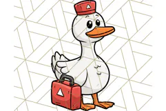 Goose Occupation Clipart PNG, Cute Job-Themed Graphics Product Image 3