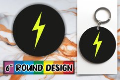Neon Mirage: Circle Sublimation Showcase Design PNG Product Image 1