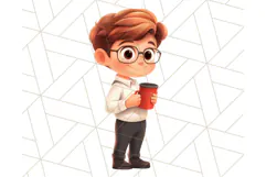 Boy Teacher Clipart PNG, Cute Male Teacher Illustration Product Image 3