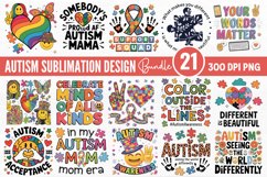 Autism Sublimation Bundle PNG Product Image 1