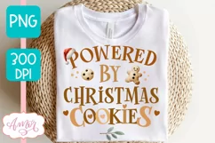 Powered by Christmas cookies PNG, Cute Christmas PNG Product Image 3