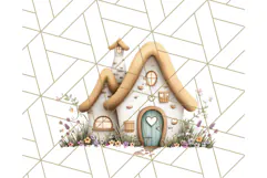 Whimsical Cottagecore Cottage PNG Clipart, Fairy House Png Product Image 3