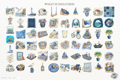 Mediterranean Summer Beauty Clipart Product Image 4