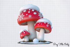 Woodland Christmas Watercolor Clipart PNG Product Image 1