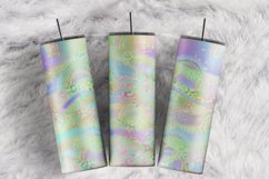Custom Name Milky Way Rainbow Leopard 20 oz tumbler wrap Product Image 1