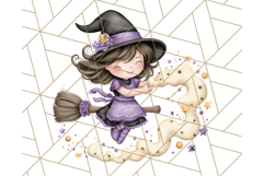 Cute Witch Halloween Baking Clipart PNG, Holiday Treats Png Product Image 3