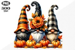 Halloween Gnomes Sublimation - Clipart PNG Design Product Image 1