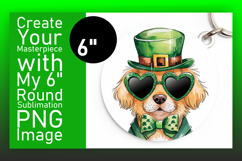 Trendy Circle Design Sublimation PNG , St Patrick Product Image 1