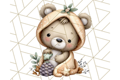 Woodland Nursery Baby Animals Clipart, Cute Animals Png Product Image 3