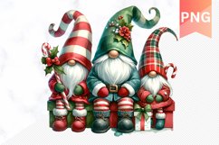 Christmas Gnome Sublimation - Clipart PNG Bundle Product Image 6