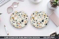 Car Coaster Sublimation| Coaster PNG Design Product Image 1