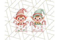 Santa’s Pajama Day Clipart, Cute Christmas Bedtime PNG Product Image 3