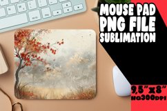 Sublimation Mouse Pad Autumn Watercolor Product Image 1