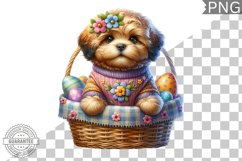 Easter Dog Sublimation - Easter Clipart PNG Design Product Image 1