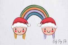 Groovy Christmas Clipart PNG Product Image 1