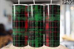 Green Christmas Plaid Tumbler Wrap -High Quality 300 Dpi Product Image 1