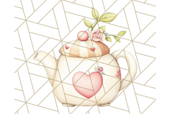 Tea Time Animal Clipart PNG Woodland Forest, Cottagecore Png Product Image 3