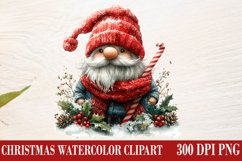 Christmas Gnome Clipart, Winter Clipart Product Image 1