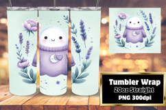 EXCLUSIVE 20oz Tumbler Design , Cute Ghost Product Image 1