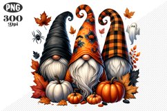 Halloween Gnomes Sublimation - Clipart PNG Design Product Image 1