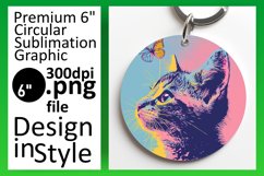Sweet Kitty Sublimation: Circle &amp; Keychain Series Product Image 1