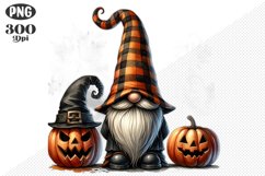 Halloween Gnomes Sublimation - Clipart PNG Design Product Image 1