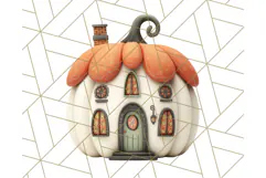 Retro Halloween Clipart Vintage PNG Graphics, 50s Holiday Product Image 3