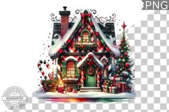 Christmas House Sublimation - Clipart PNG Design Product Image 1