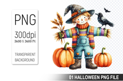 Autumn Clipart, Halloween Sublimation Clipart PNG Product Image 1