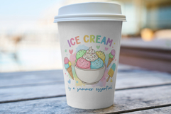 Watercolor Summer Ice Creams Clipart Product Image 5