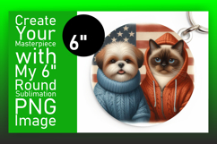 Bright Circle Design for Coasters , Dog and cat Product Image 1