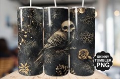 Gothic Christmas Tumbler | Christmas Tumbler Wrap Product Image 1