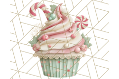 Pastel Christmas Clipart, Mint and Blush Holiday PNG Product Image 3