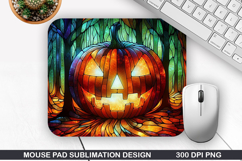 Pumpkin Mouse Pad, Halloween Mouse Pad PNG Design, Halloween Product Image 1