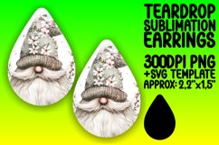 Playful Gnome Parade: Watercolor Teardrop Whimsy Product Image 1