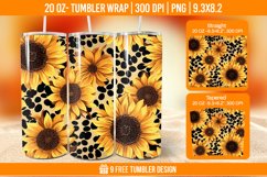Pumpkin Tumbler Sublimation Wrap, 20 oz Fall Tumbler Wrap Product Image 1