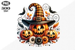 Halloween Pumpkins Sublimation - Clipart PNG Design Product Image 1