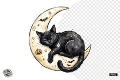 Halloween Black Cat Clipart Product Image 1