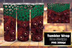 FASHIONABLE 20oz Tumbler PNG Design , Leopard Print Product Image 1