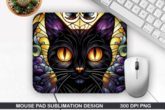 Halloween Cat Mouse Pad Sublimation, Halloween Mouse Pad PNG Product Image 1