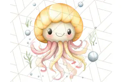Under the Sea Nursery Clipart, Ocean Animals PNG Product Image 3