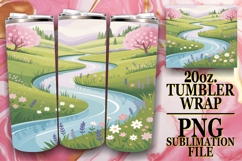 COZY VIBES 20oz TUMBLER WRAP, Spring Product Image 1